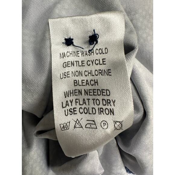 Luchiano Visconti Size XL Long Sleeve Button Down Shirt Circle Pattern Business - Picture 6 of 12